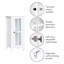Armoire de salle de bain autoportante Danbury