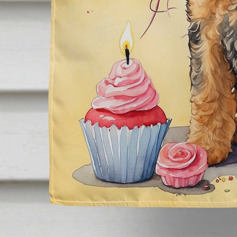 Drapeau «Happy Birthday House», Terrier gallois