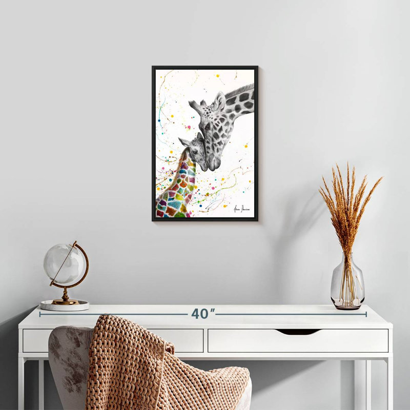 Célébration de l'amour, 13 po x 19 po, Cadre flottant noir