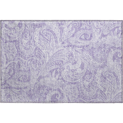 Premium Machine Washable Arnette Lavender Rug