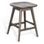 Tabouret Ameri, hauteur de comptoir Ameri, brun foncé