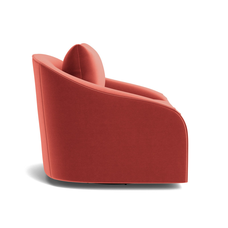 Laurel Swivel Chair, Performance Velvet - Sienna