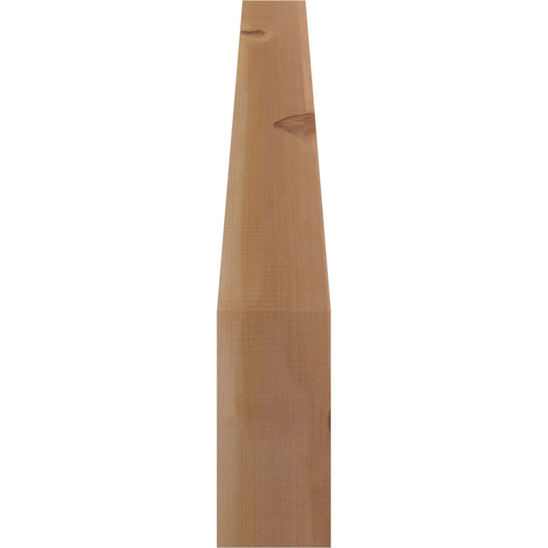 Attelle de genou Funston, Cèdre rouge, Lisse, H 34 po x l 5,5 po x P 30 po