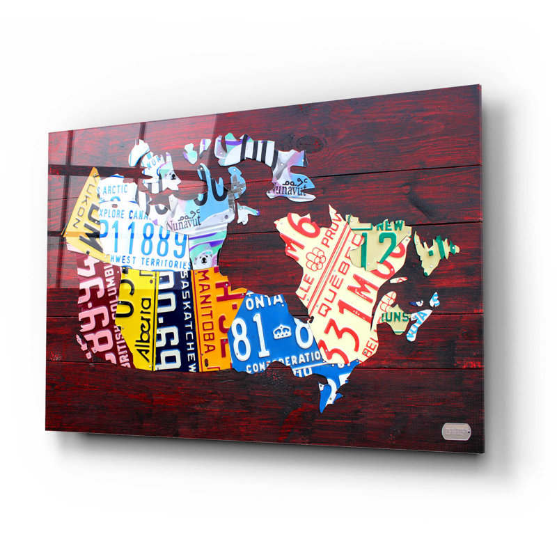 «Willis Forge plaque de carte du Canada» par Willpick par Design Turnpike, art mural en verre acrylique