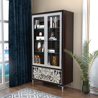 Vitrine lumineuse avec porte en verre