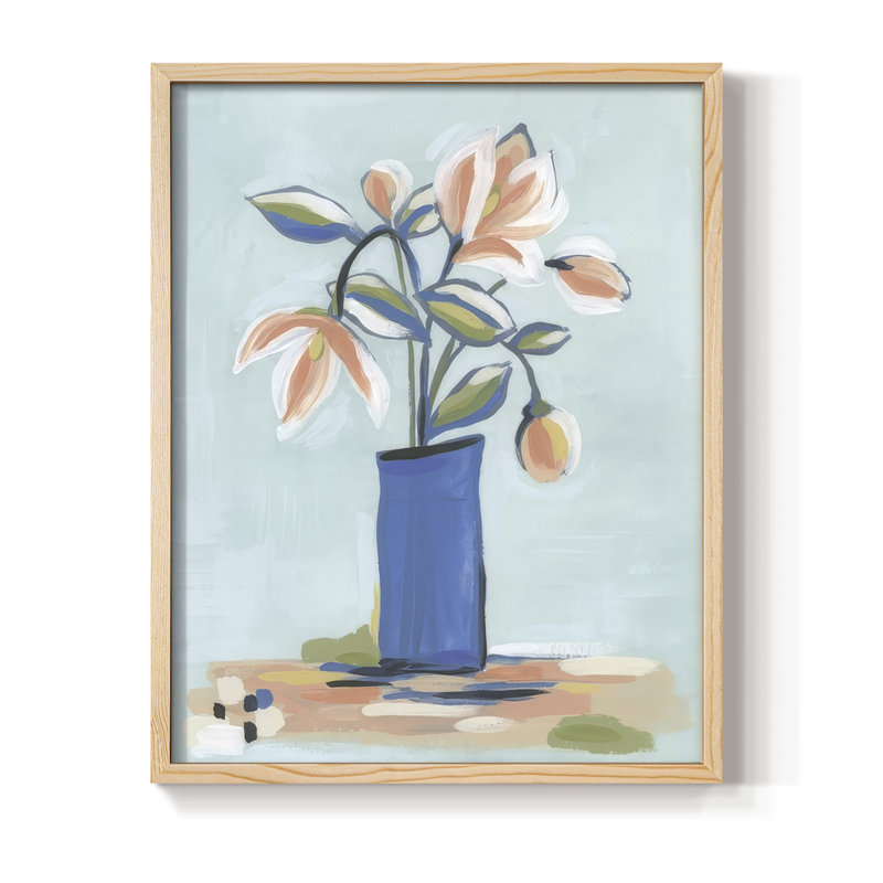 Botanica Bouquet II, reproduction encadrée - bois massif, Naturel, H 30 po x l 24 po