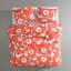 Unikko Orange/Green/White Organic Cotton Duvet Cover Set-408159261-467131657