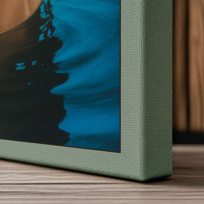 Immersion Coastal - Wrapped Canvas, 24x16 - 61.0 x 40.6 cm, Sage Border