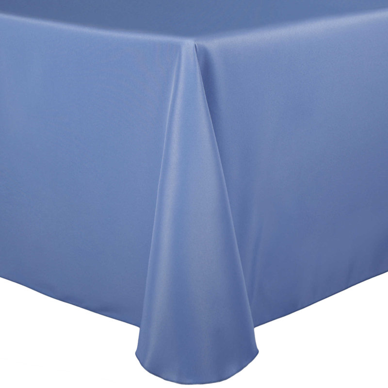 Solid Color Round Tablecloth, 120" x 72", 10, Periwinkle