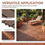 PP Material Interlocking Floor Tiles - 44 Pack 12"X12" Waterproof Patio Tiles-125177230