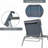 Olida Outdoor Metal Chaise Lounge with Table (3 -Pieces)-121882933-87703184
