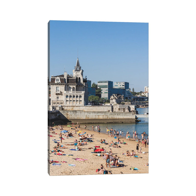 Portugal Cascais, plage et maisons II, H 26 po x l 18 po x 1,5 po