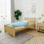 Lit plateforme simple en bois massif Ameya par Harriet Bee-2031691125