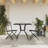 Brilan Dakota Fields Bar Set with Metal Frame and Metal Outer Material