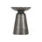 Catalan Round Metal Outdoor Side Table , 15'' in. W 15'' in. D