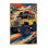 Machine Washable Transportation Brown Area Rug