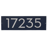 Floating Modern 4" Number Horizontal Address Plaque (5 Digits)