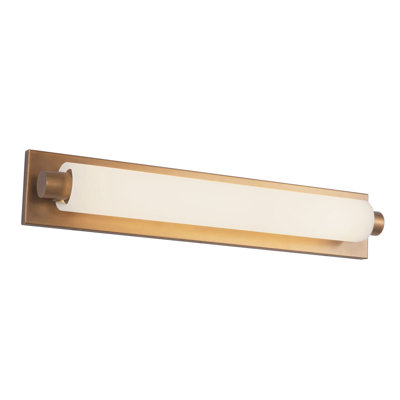 Luminaire de salle de bain à DEL à intensité variable en laiton 24 po Charleston