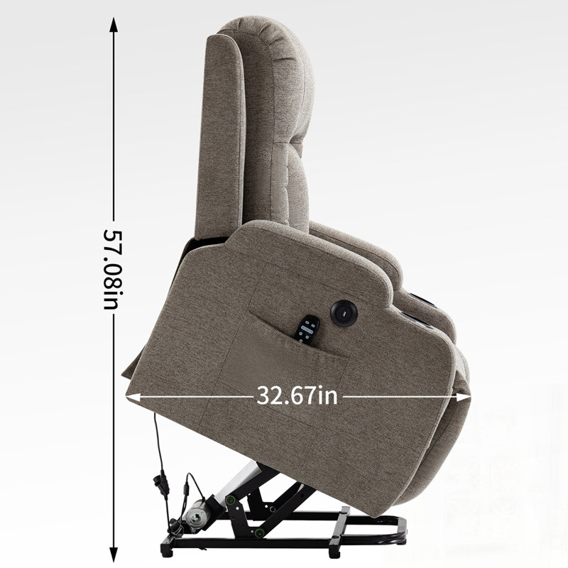 Fauteuil inclinable électrique à moteur Infinity Position, Brun