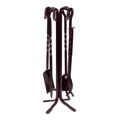 Ensemble d'outils de foyer en acier Daiton