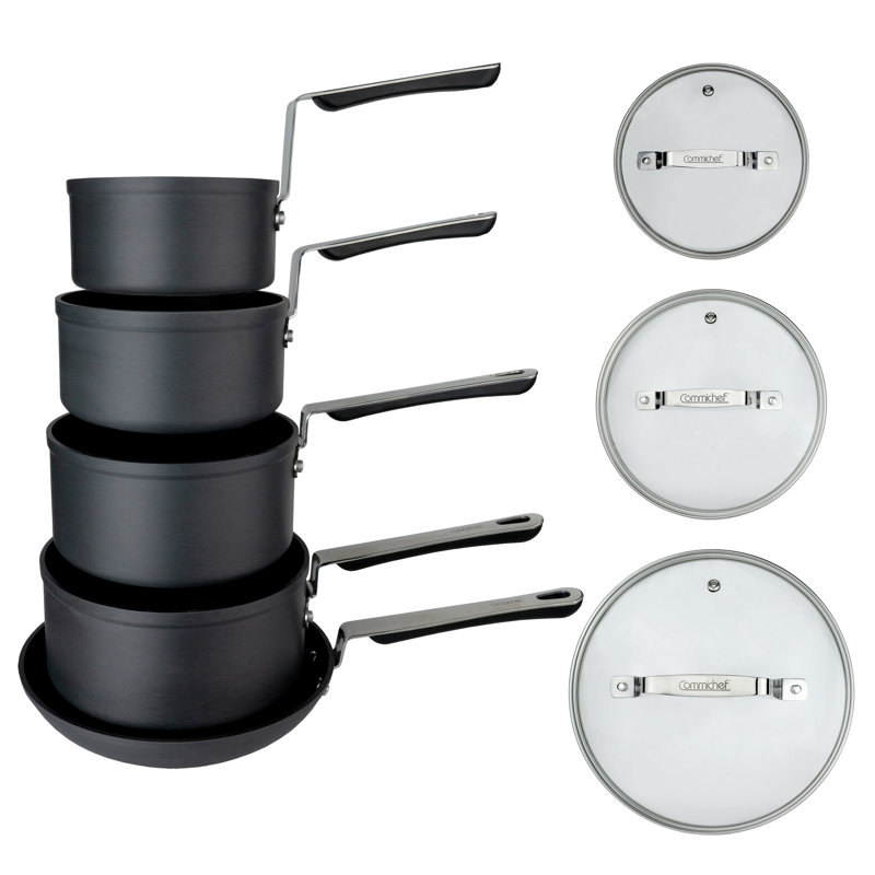 Commichef  5-Piece Cookware Set, Black