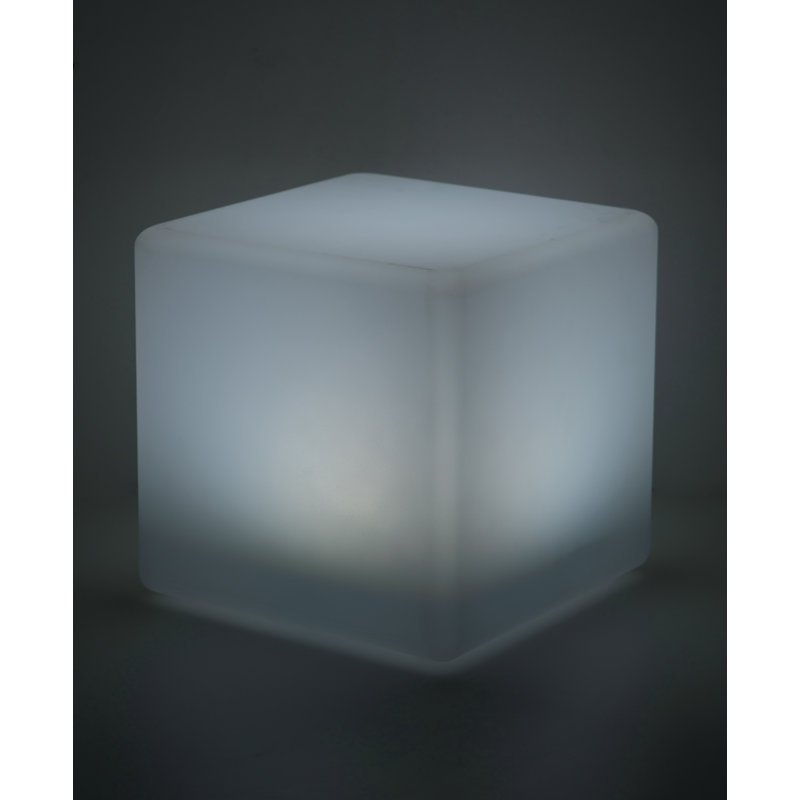 Battery Powered Integrated LED Color Changing Outdoor Lantern, 40cm H x 40cm W x 40cm D