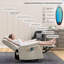 Fauteuil de massage chauffant en similicuir-1165264614
