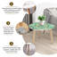 Ensemble de 2 tables basses gigognes Triangle
