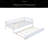Twin Size Wood Daybed With Trundle And Fence Guardrails-371392707