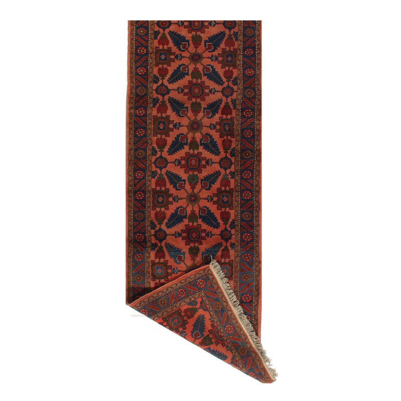 Xaver Oriental Area Rug in Rust
