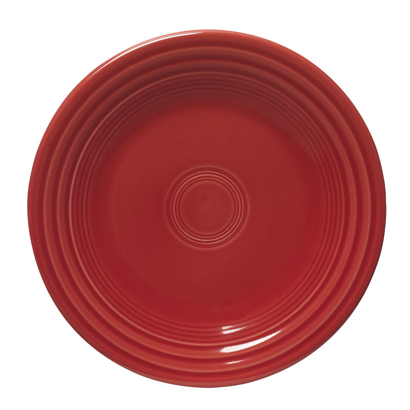 Assiette à dîner avec rebord classique de 9 po Fiesta Dinnerware, Rouge écarlate