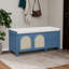 Banc à chaussures rétro avec rangement et coussin-1773715552