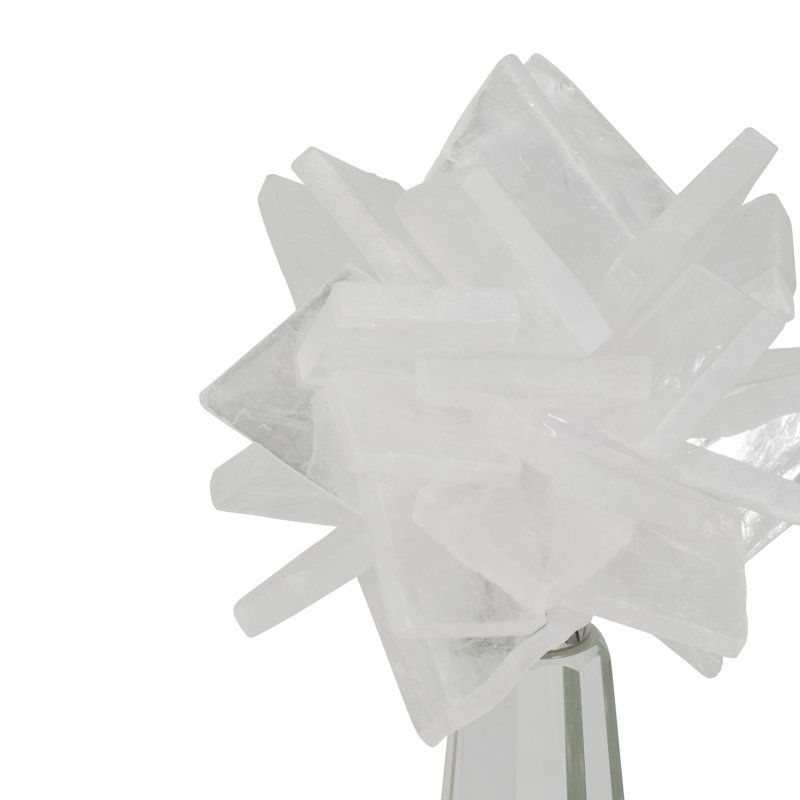 Statues cristal limpide Calume Crystal, Blanc