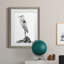 Shoreline Heron In B&W II - peinture encadrée-1032955128-1032955135