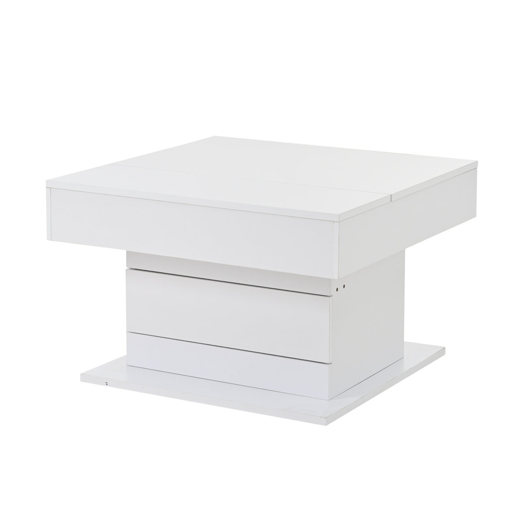High Gloss Lift Top Coffee Table With Storage