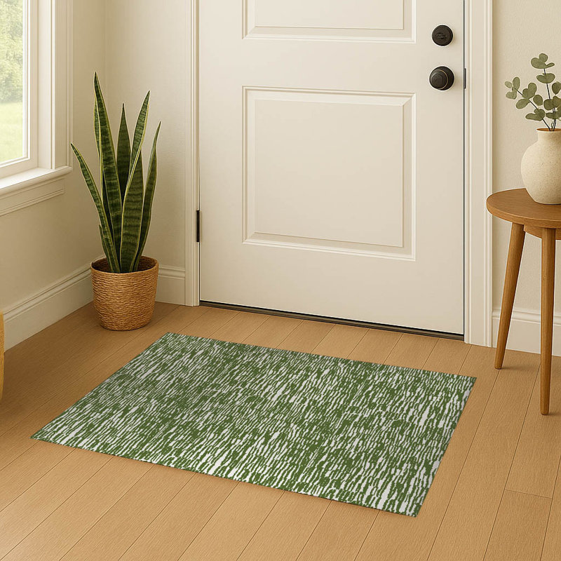 Paillasson Strands, Vert olive, L 24 po x L 36 po
