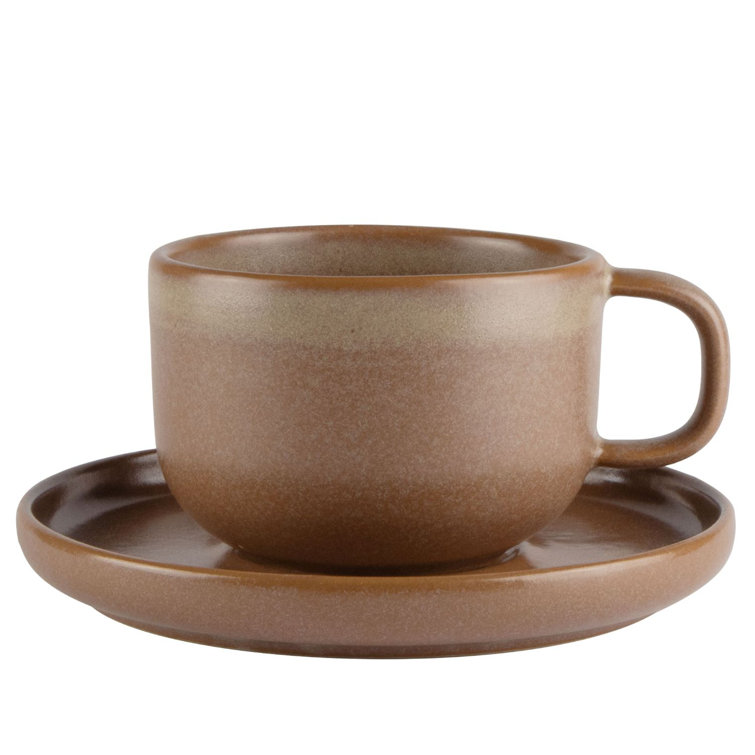 Mesa Ceramics Uno Leather Stoneware Mug | Wayfair