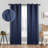 Vedder Modern Textured Waves Polyester Room Darkening Grommet Rod Pocket  Curtain Pair-495640349-495640336