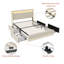 Upholstered Storage Bed with LED Headboard and Drawers-611722739-611722741
