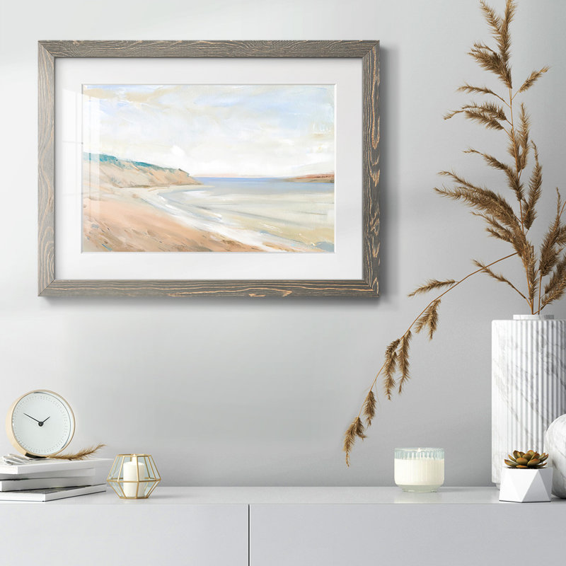 Étude de rivage I, Gris, H 22 po x l 32 po x P 1,5 po, Blanc