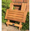 Table d’appoint pliante en bois massif Champlost