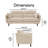 Serta Sierra 73" Linen Flared Arm Sofa-125118862-128874584
