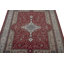 Tapis oriental rouge / crème en laine noué à la main