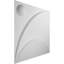 19 5/8"H X 19 5/8"W Ezra Endurawall Decorative 3D Wall Panel, White, 10/PK