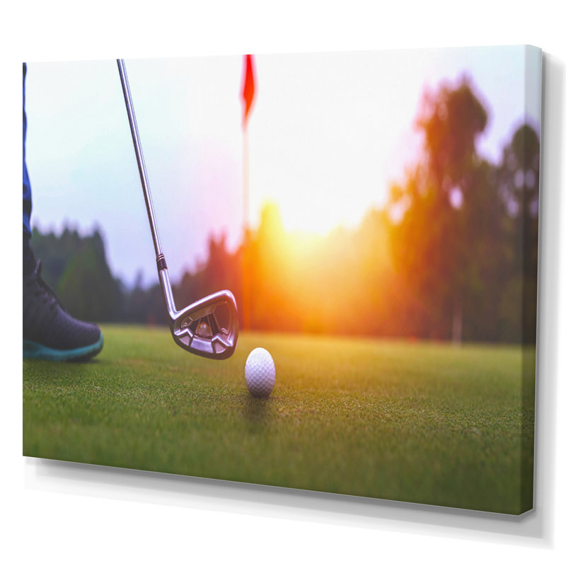 «Golf Swing Excellence I», reproduction sur toile, H 34 po x l 44 po x P 1,5 po, Toile tendue