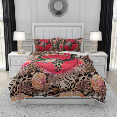 Bedding Sets Box Stitch Floral Duvet Cover & Insert