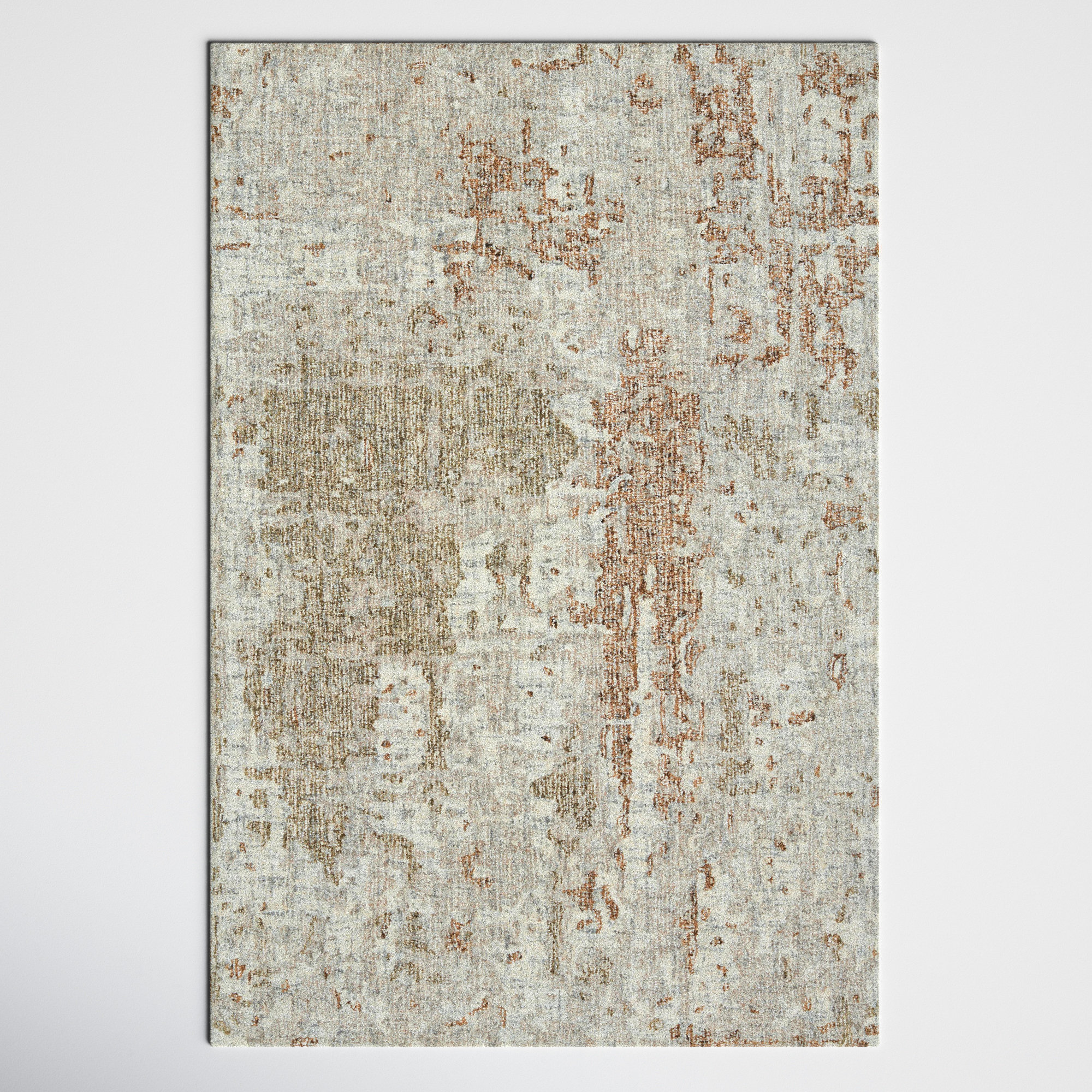 Ramiro Abstract Hand Tufted Rust / Brown Rug