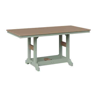 Table de salle à manger à hauteur de comptoir rectangulaire de 66 po Berlin Gardens Garden Classic