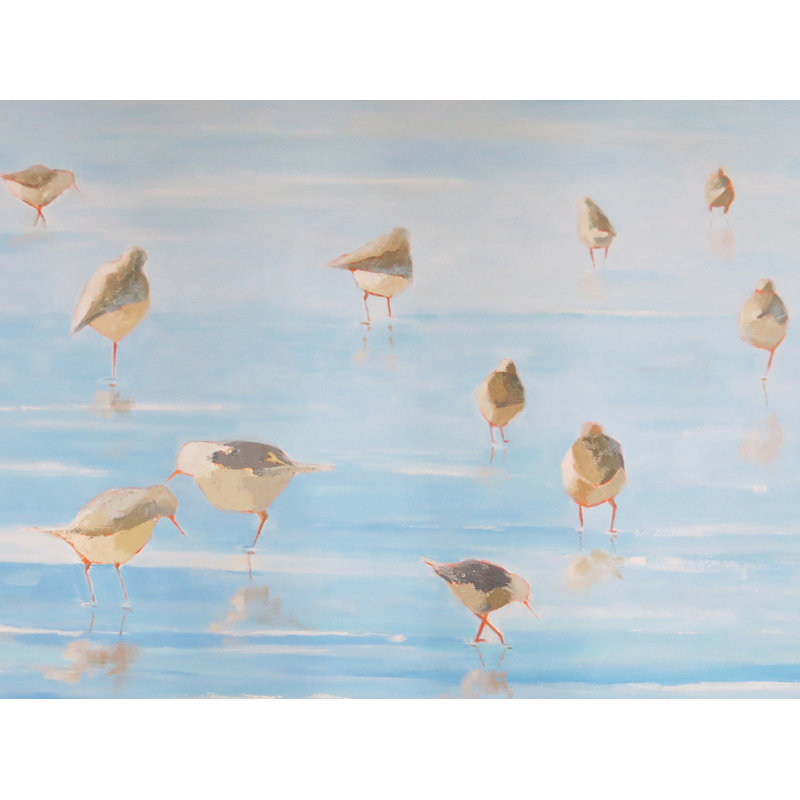 Birds by The Waters Edge Framed Print, 24" H x 32" W