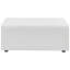 Repose-pieds en velours gris Mingle Performance-551264413